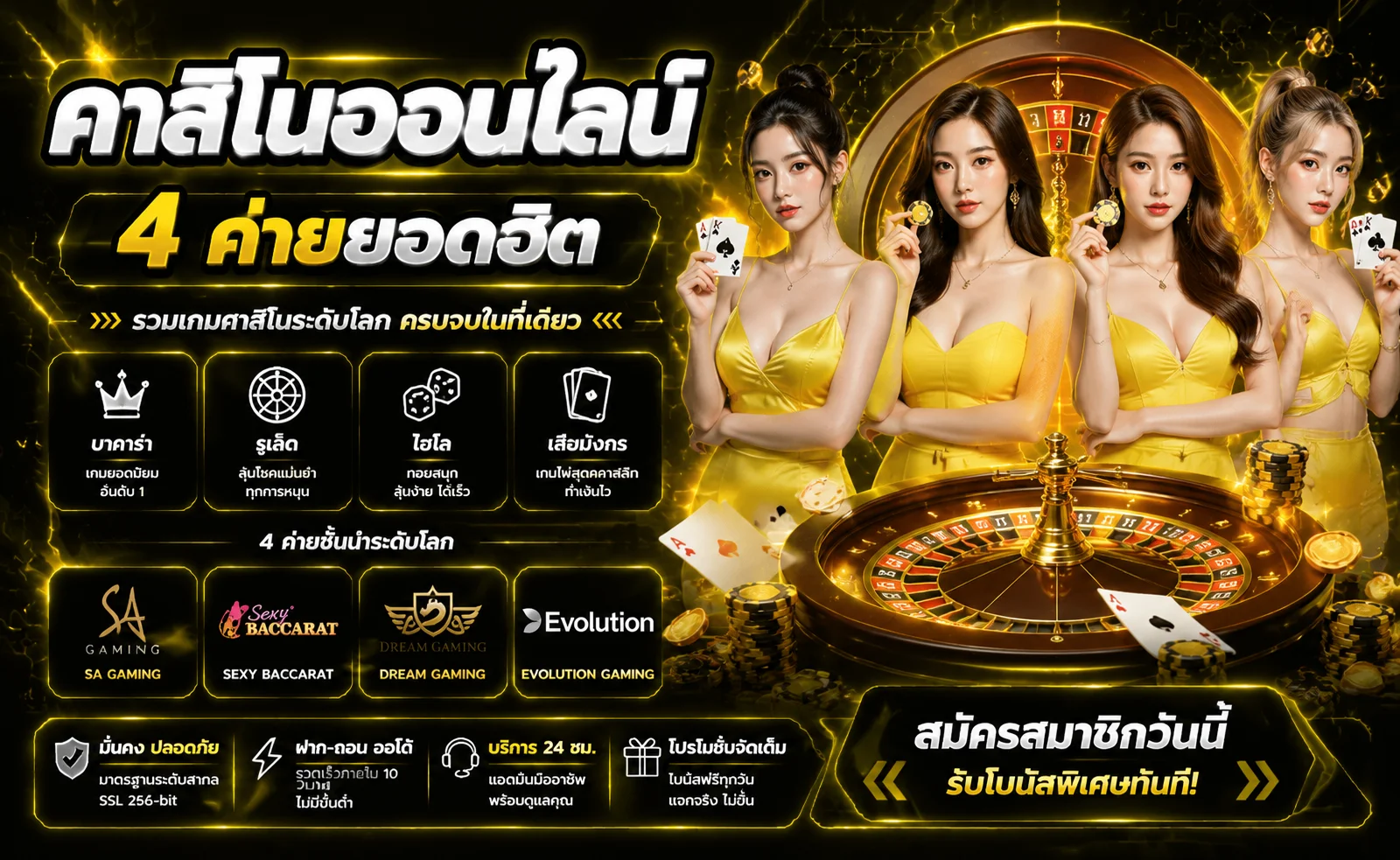 คาสิโนออนไลน์ BetaBet live casino online บาคาร่ารูเล็ตถ่ายทอดสด